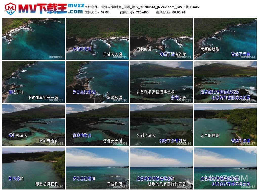 杨烁-青涩时光_国语_流行_YE700543